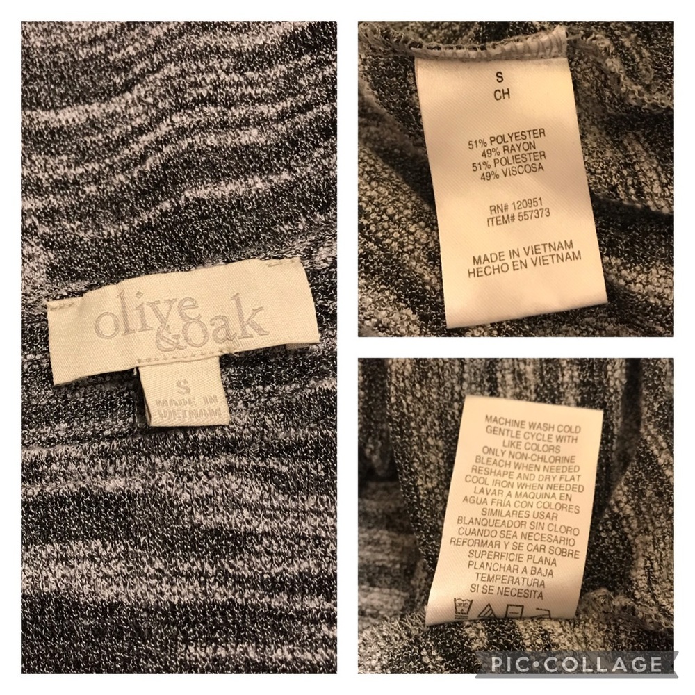 Sheer Dolman Tunic, Olive & Oak, Gray, Small - Picture 16 of 16